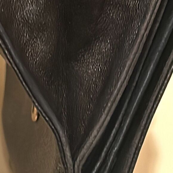 Chanel Caviar Leather Bifold Wallet With Coin Pouch Black Classic CC Big Logo - Picture 8 of 13